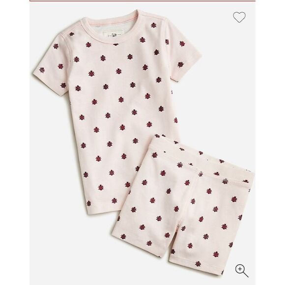 NWT Crewcuts girls short-sleeve printed pajama set size 12 - Picture 3 of 3